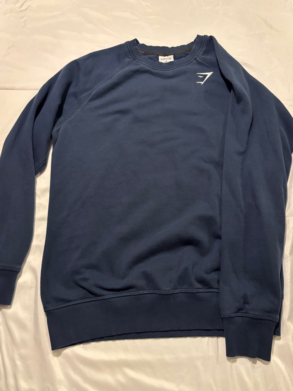Gymshark Men's Dark Blue Crewneck Sweatshirt